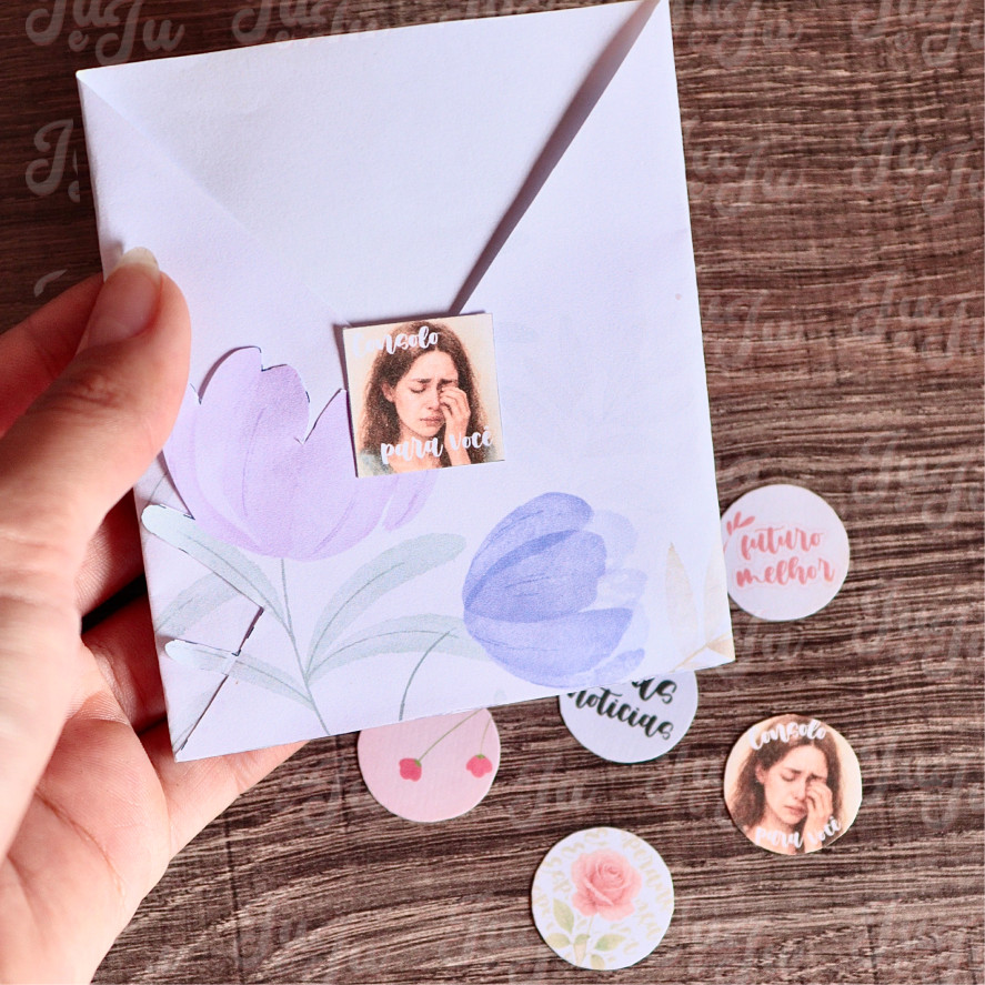 Kit 10 adesivos para cartas - Imagem 5