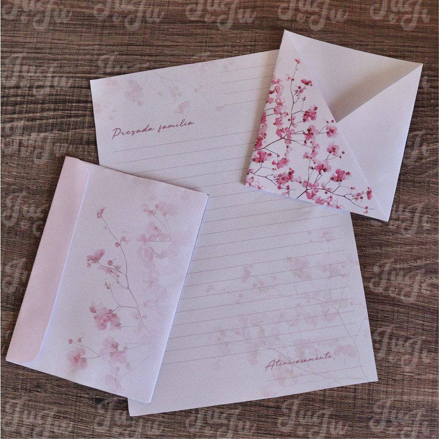 Kit Casal Cartas + envelopes (masculino e feminino)