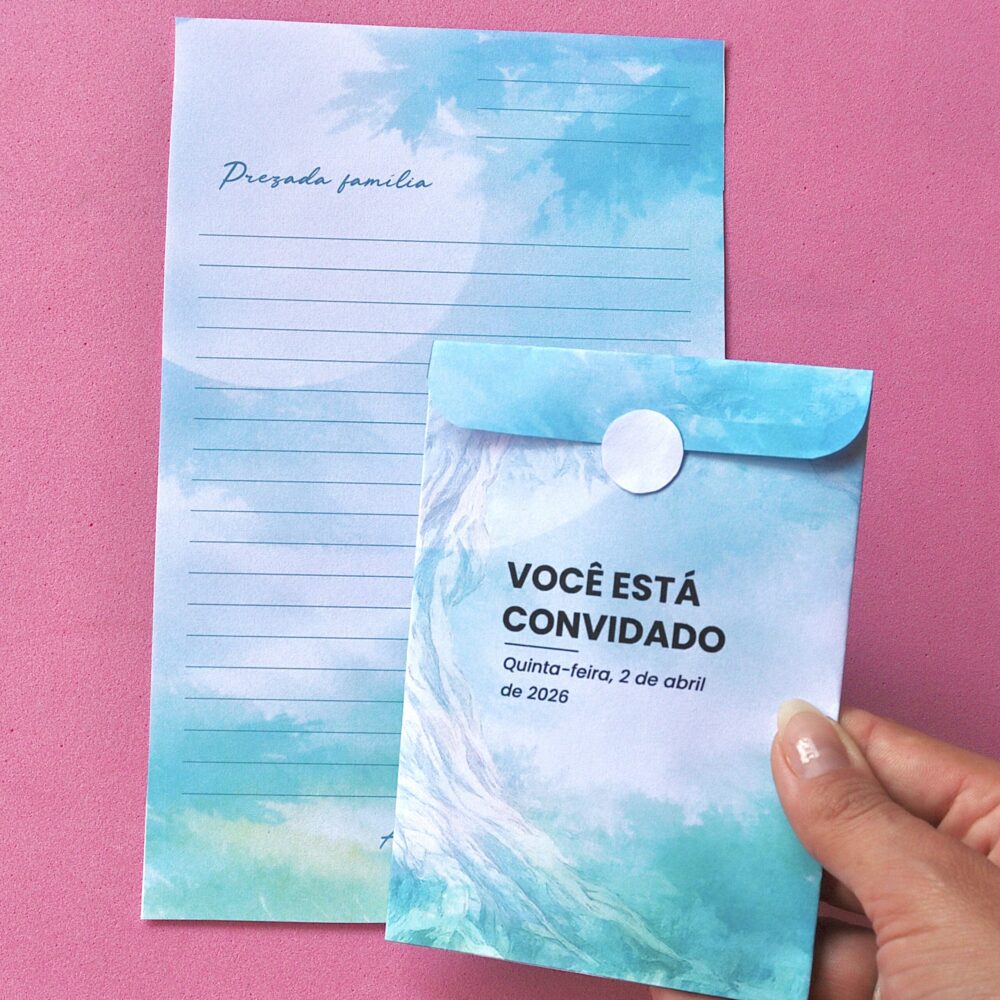Carta + envelope para a celebração - Imagem 1