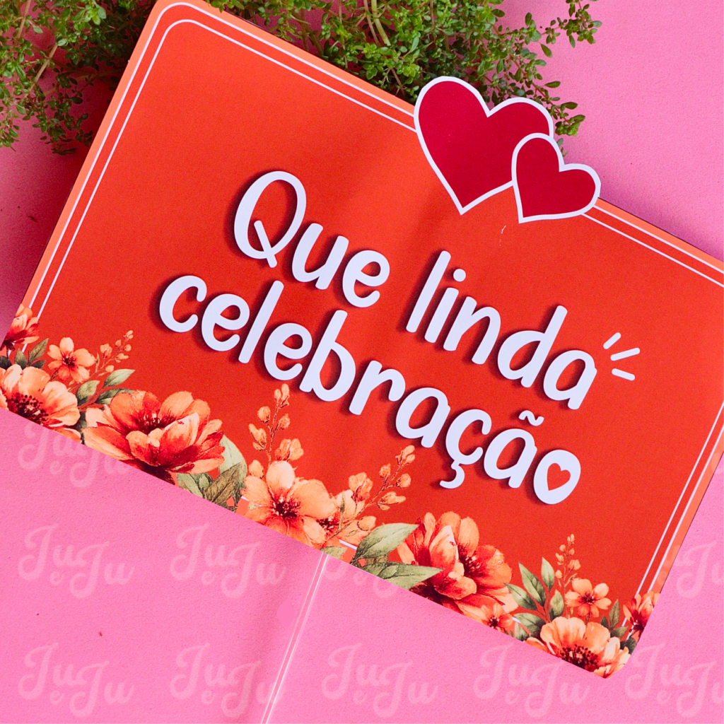 8 Plaquinhas + 2 mimos celebração