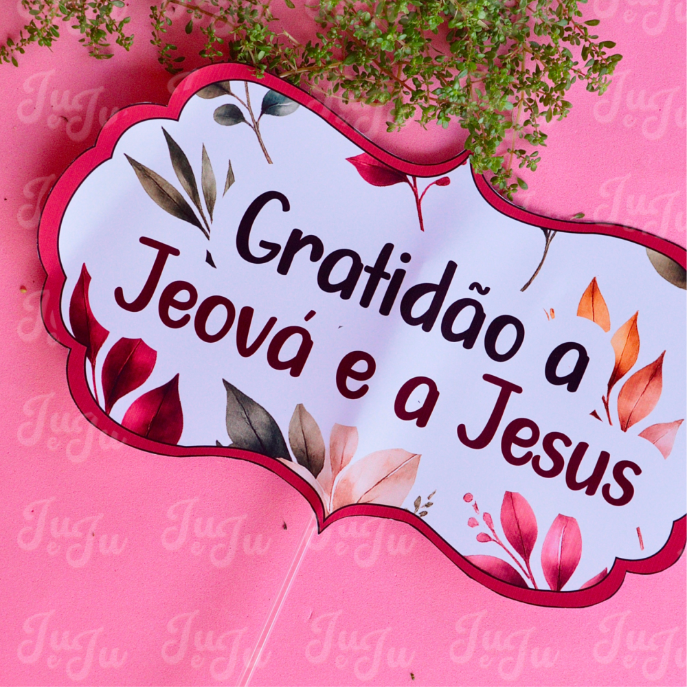 8 Plaquinhas + 2 mimos celebração - Imagem 4