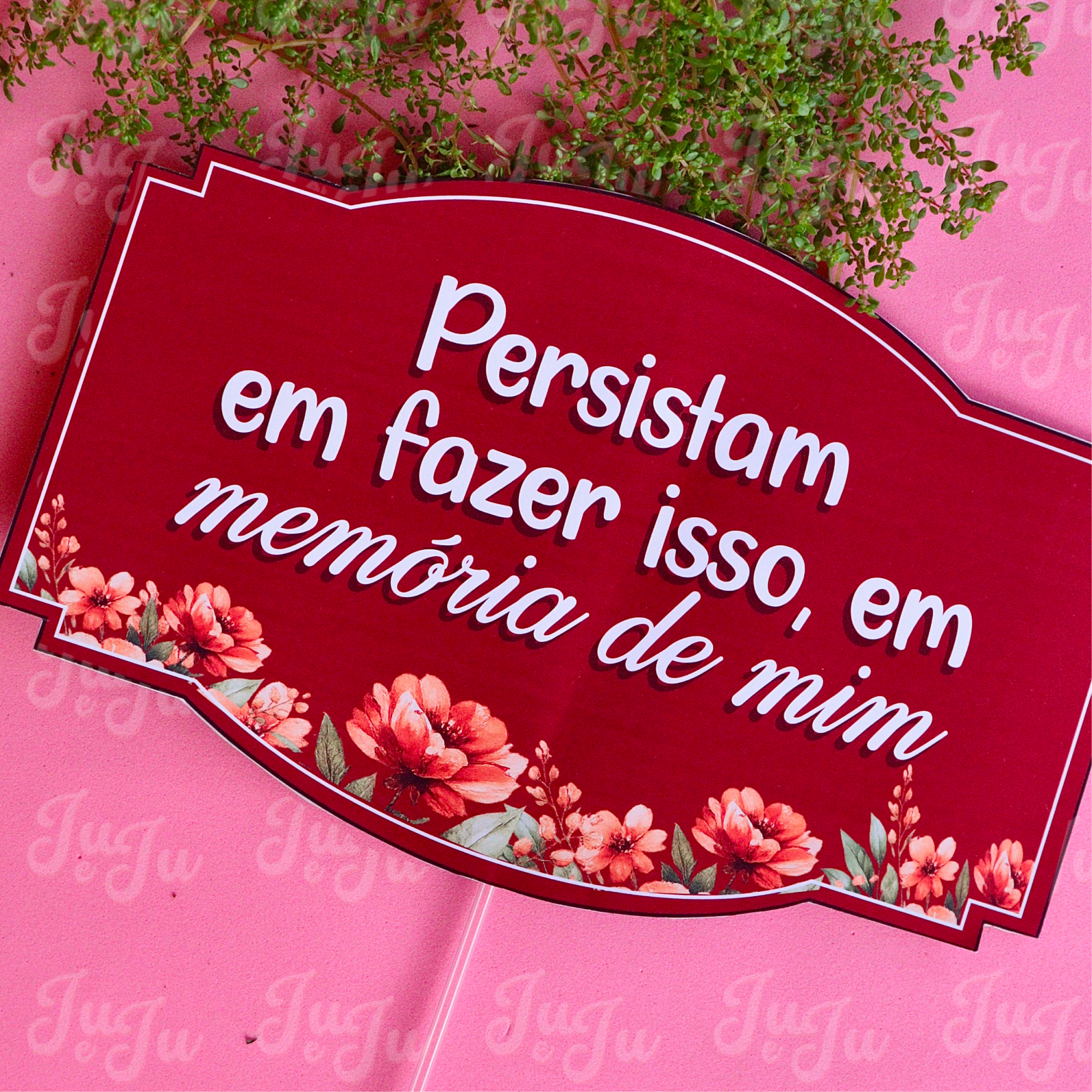 8 Plaquinhas + 2 mimos celebração - Imagem 5