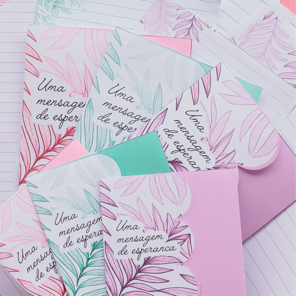 Kit de cartas folhagens