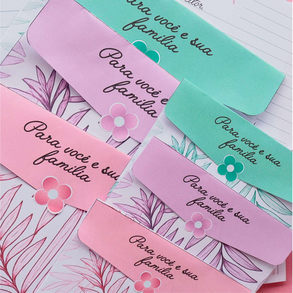 Kit de cartas Flores