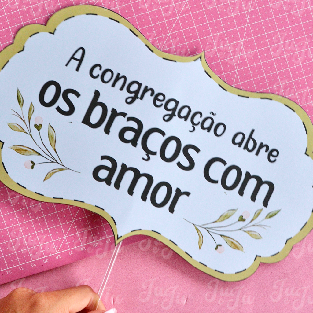 Plaquinhas Boas vindas