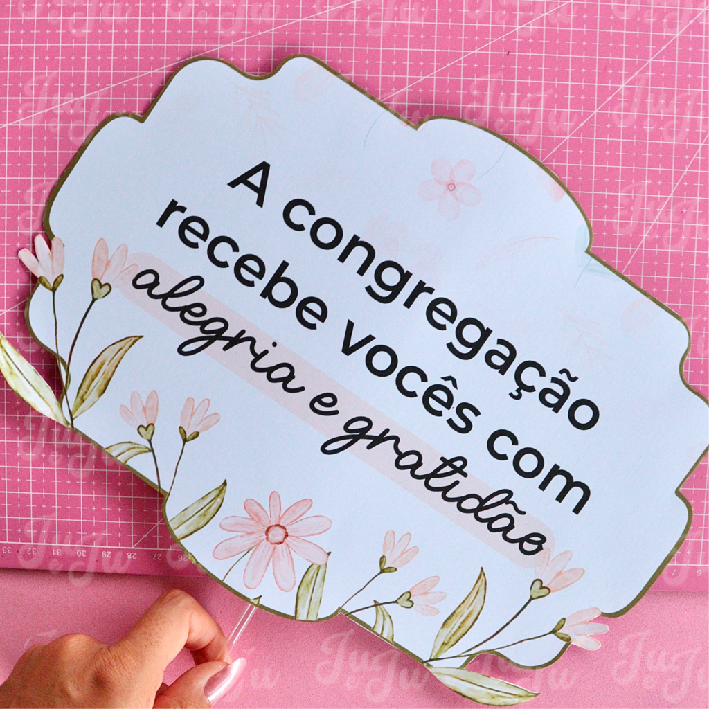 Plaquinhas Boas vindas