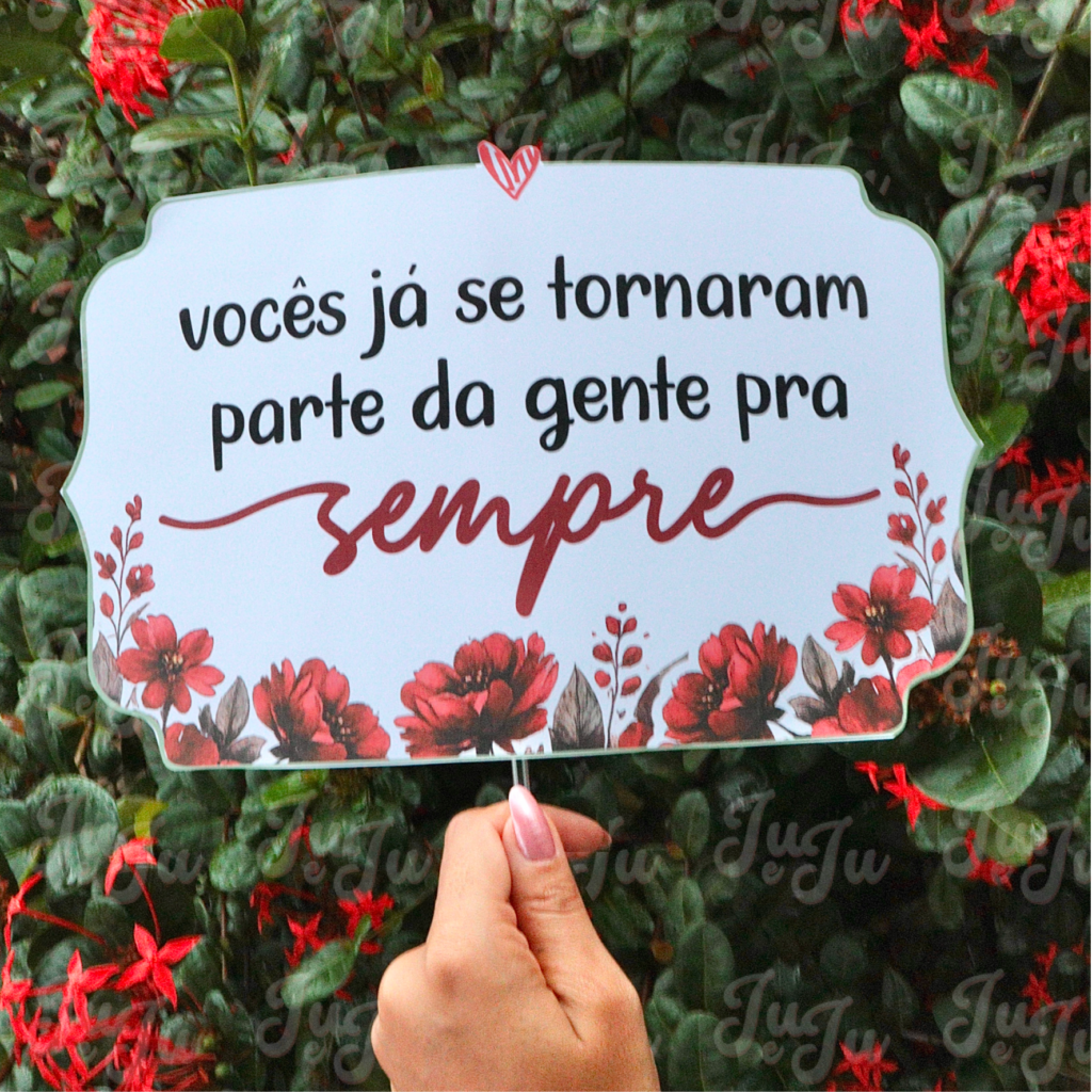 Plaquinhas Boas vindas